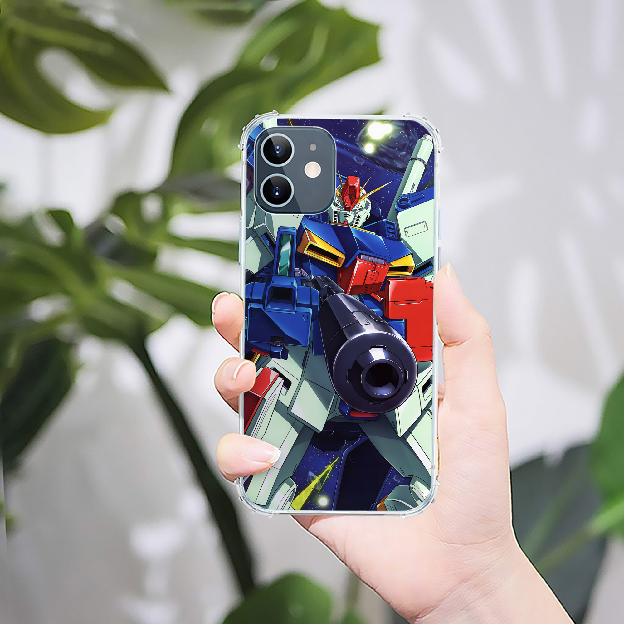 （画像用） 機動戦士ガンダム Mobile Suit Gundam 【iPhone 12シリーズ対応】透明スマホケース（クリアソフトケース）